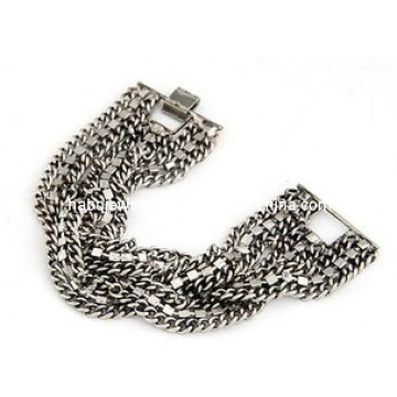 Fashion Wide Chain with Diamond Bracelet (XBL12924)